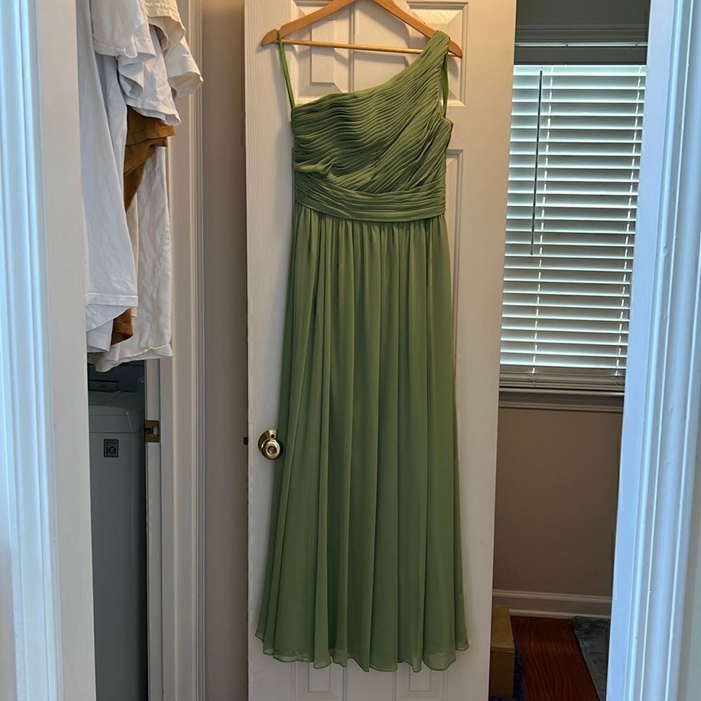 Morilee Madeline Gardner Maxi One Shoulder Bridesmaid Dress Size 12